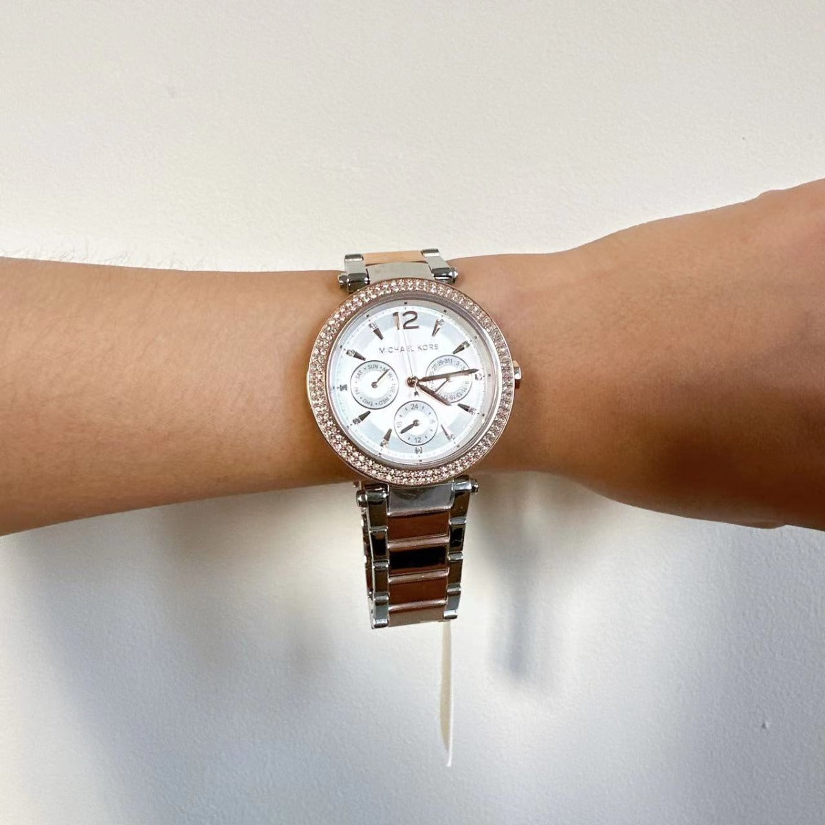 Michael Kors MK6301 Women's Parker Multifunction Two-Tone Stainless Steel Watch Michael Kors MK6301 Women's Parker Multifunction Two-Tone Stainless Steel Watch